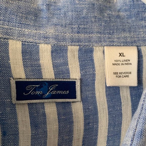Tom James Linen Button Up Shirt - Picture 3 of 9